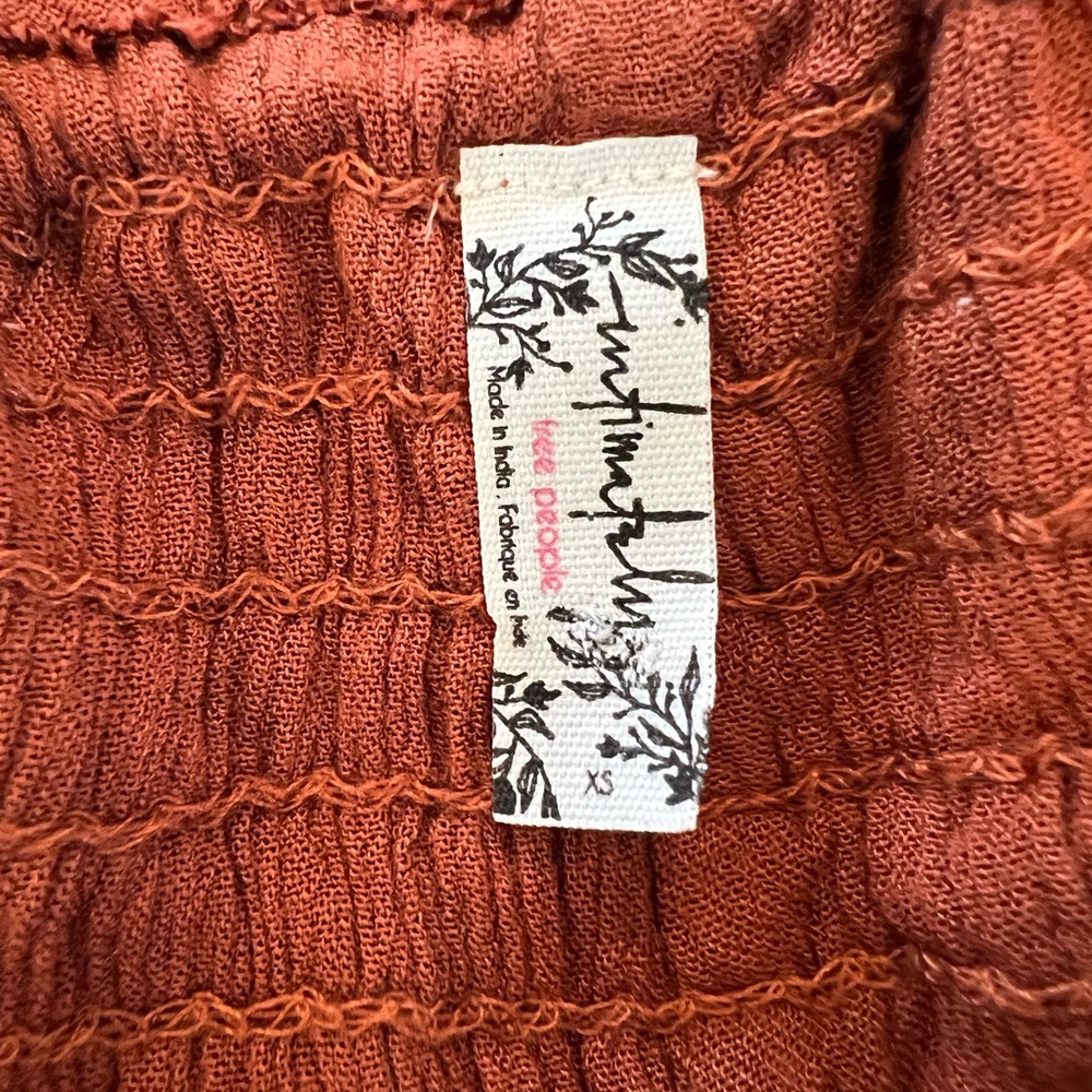 Free People Rust Shorts - Picture 2 of 4
